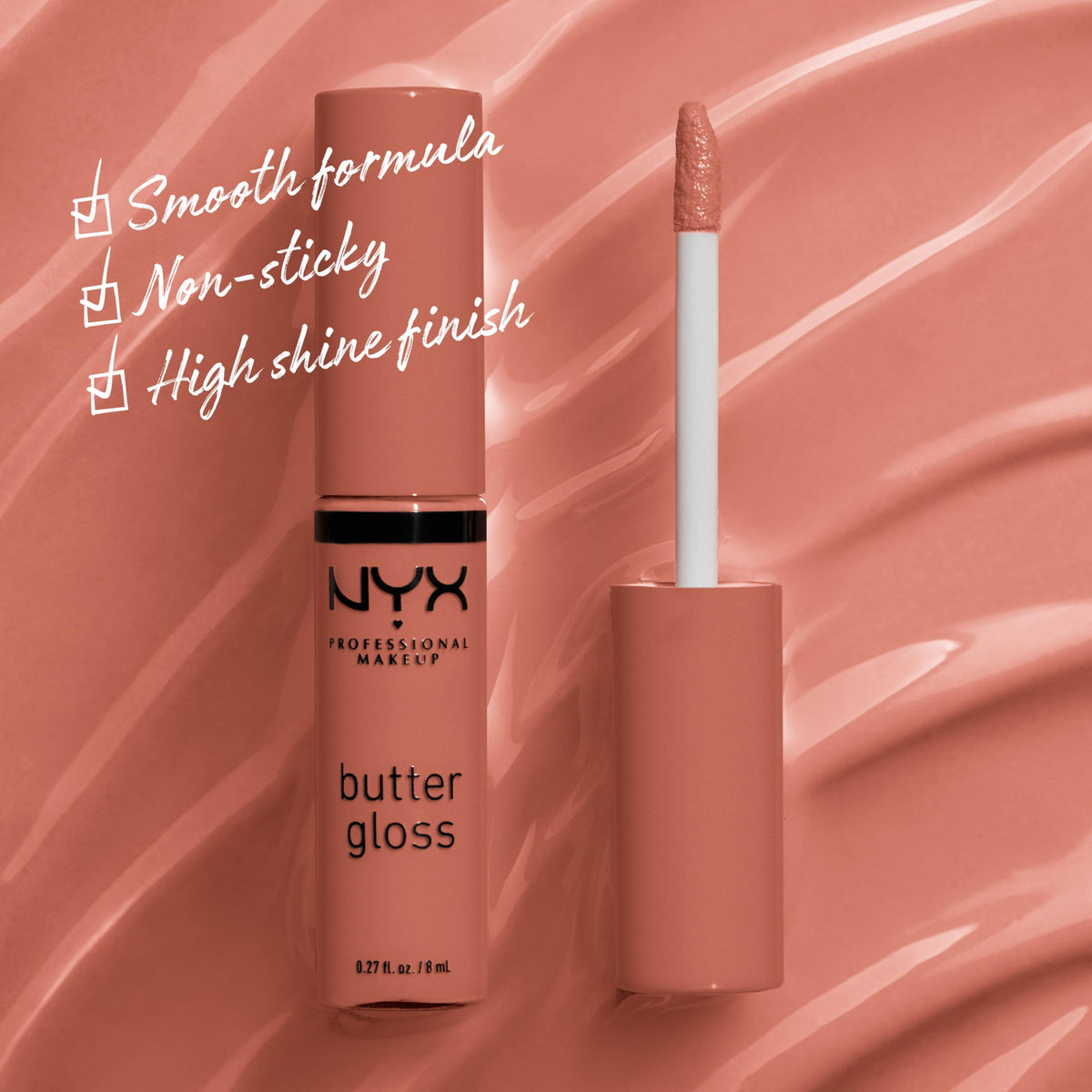 NYX PROFESSIONAL MAKEUP close-up applicator wand showing creamy texture