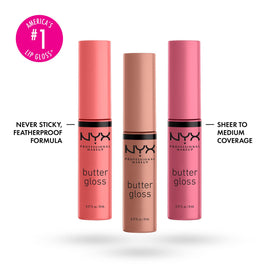 NYX PROFESSIONAL MAKEUP three tubes arranged to show shade variety and easy storage
