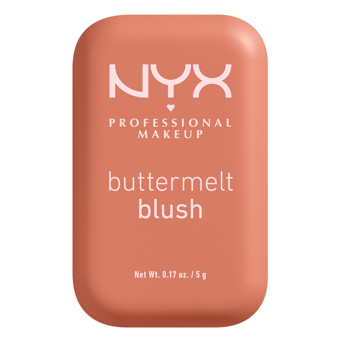 NYX Professional Makeup front pan of Buttermelt Blush showing color and compact, versatile pop