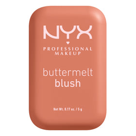 NYX Professional Makeup front pan of Buttermelt Blush showing color and compact, versatile pop