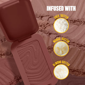 NYX PROFESSIONAL MAKEUP close-up of Buttermelt Bronzer powder texture for seamless blending