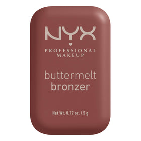 NYX PROFESSIONAL MAKEUP Buttermelt Bronzer front packaging showing shade Butta Dayz and compact design for easy use