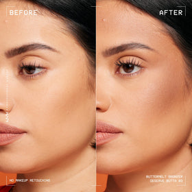 NYX PROFESSIONAL MAKEUP close-up of pan texture reveals silky blendability benefit