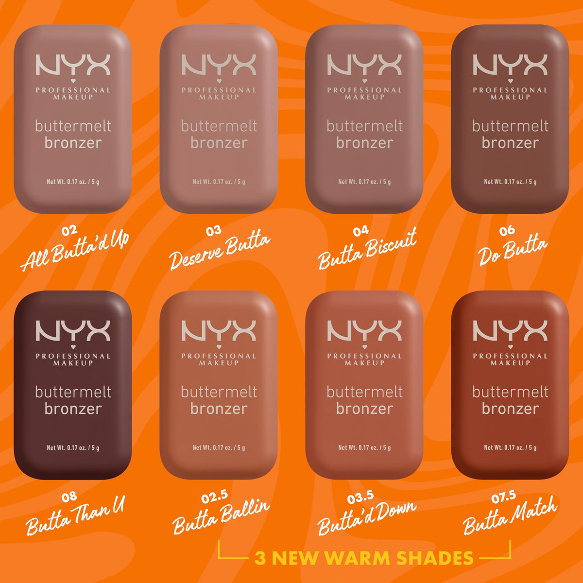 NYX PROFESSIONAL MAKEUP bronzer held in hand to show product size and travel-friendly scale