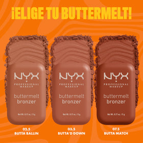 NYX Professional Makeup product size comparison next to lipstick for scale