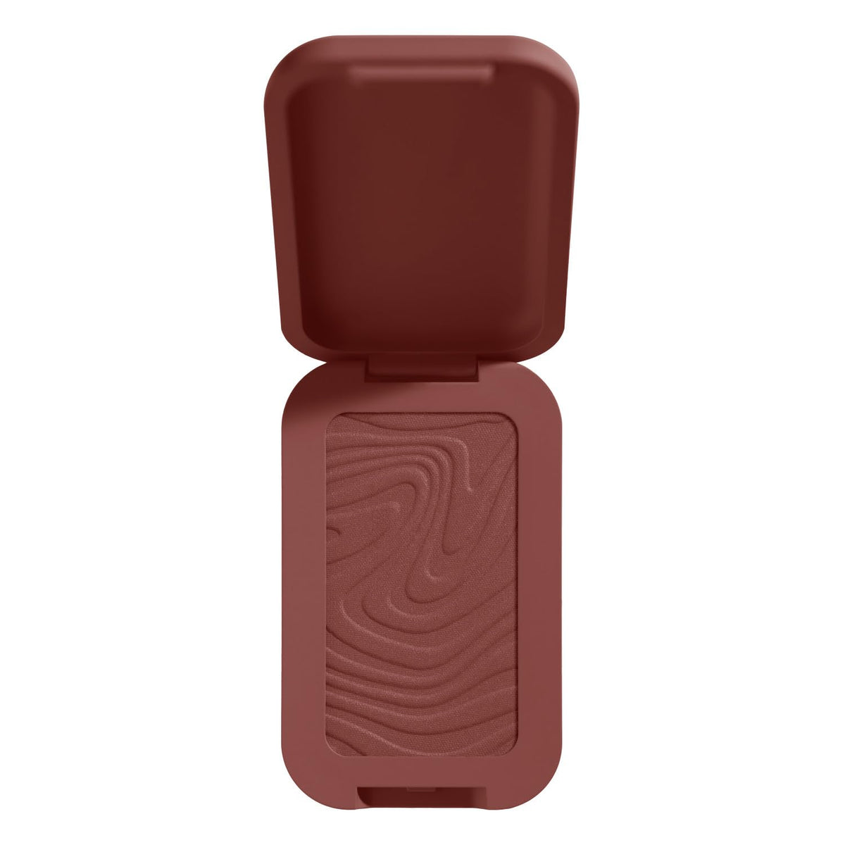NYX PROFESSIONAL MAKEUP Buttermelt Bronzer swatch close-up on medium-deep skin showing rich warm red pigment