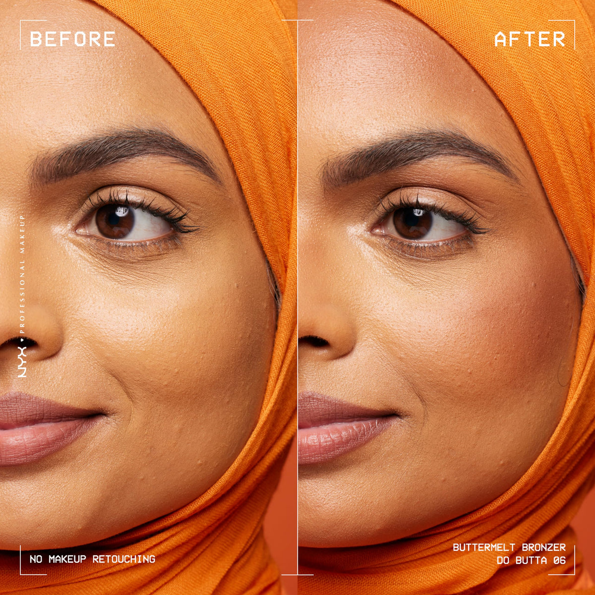 NYX PROFESSIONAL MAKEUP texture swipe showing buttery blendability