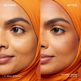 NYX PROFESSIONAL MAKEUP texture swipe showing buttery blendability