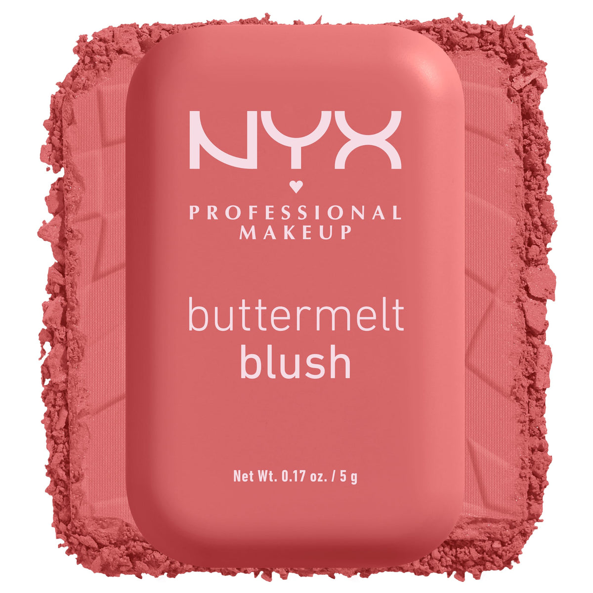 NYX PROFESSIONAL MAKEUP front pan view showing Feeling Butta shade and true color payoff
