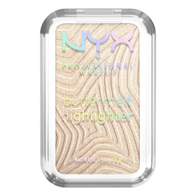 NYX PROFESSIONAL MAKEUP front packaging showing compact and label, highlights portability