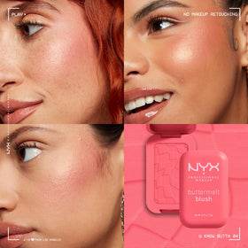 NYX PROFESSIONAL MAKEUP ingredient display of mango almond shea butters for conditioning feel