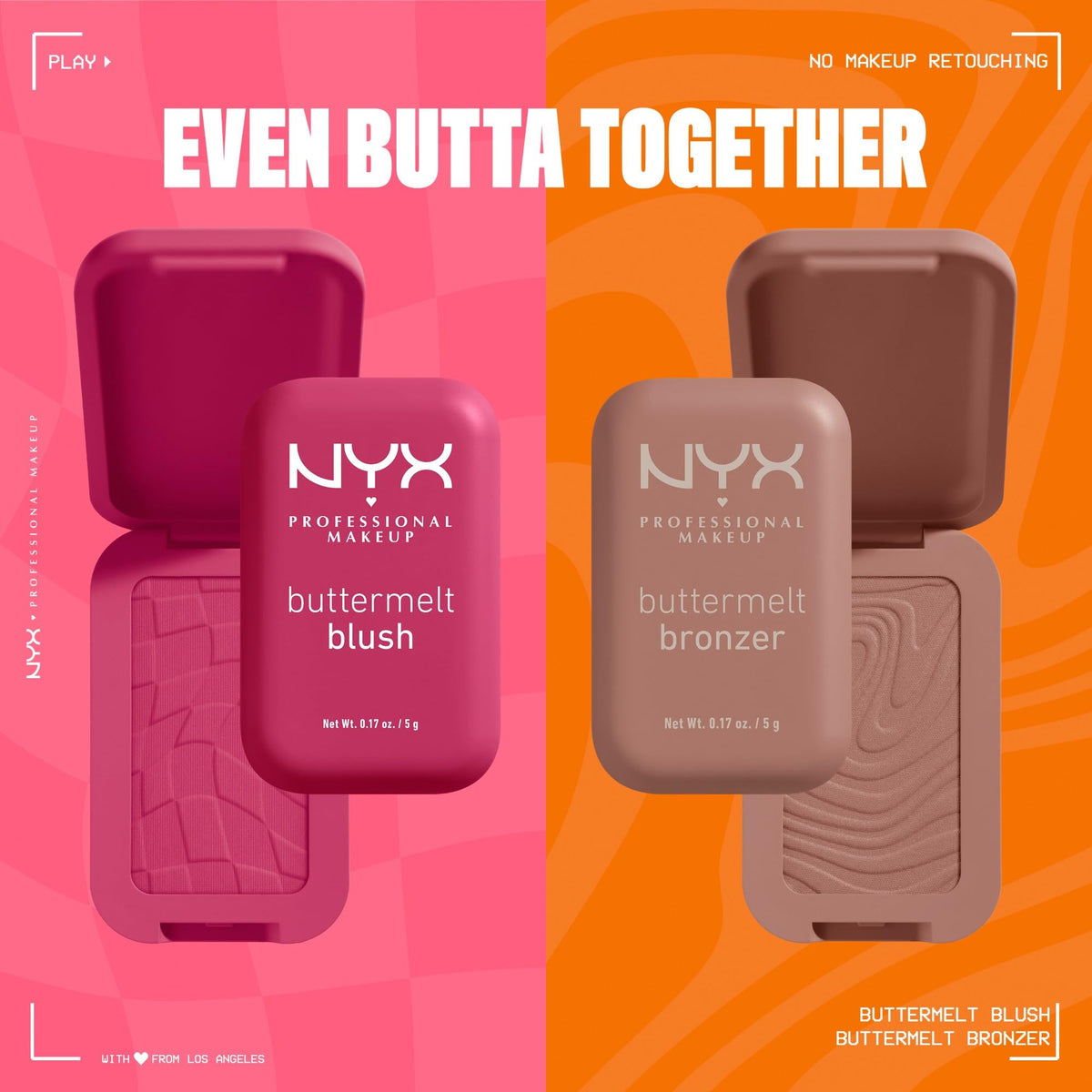 NYX Buttermelt on vanity with tools showing everyday makeup routine benefit