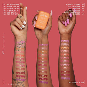 NYX PROFESSIONAL MAKEUP packaging label detail highlighting vegan cruelty-free benefit