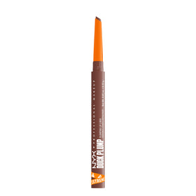 NYX PROFESSIONAL MAKEUP front view of Deep Nude lip liner showing sleek packaging and shade