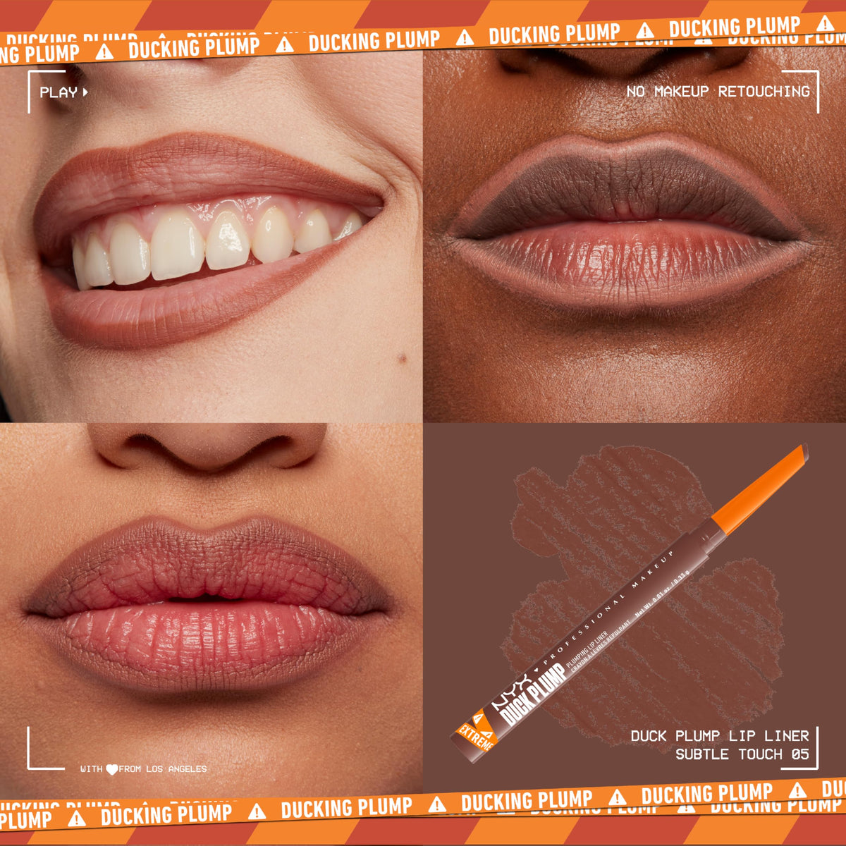 NYX PROFESSIONAL MAKEUP close-up of dual-edged tip demonstrating precision application benefit