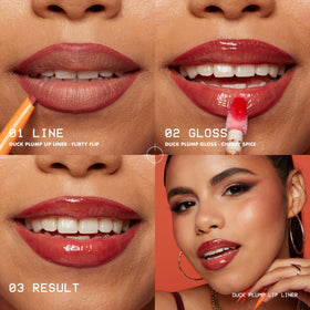 NYX PROFESSIONAL MAKEUP model smiling showing fuller-looking lips