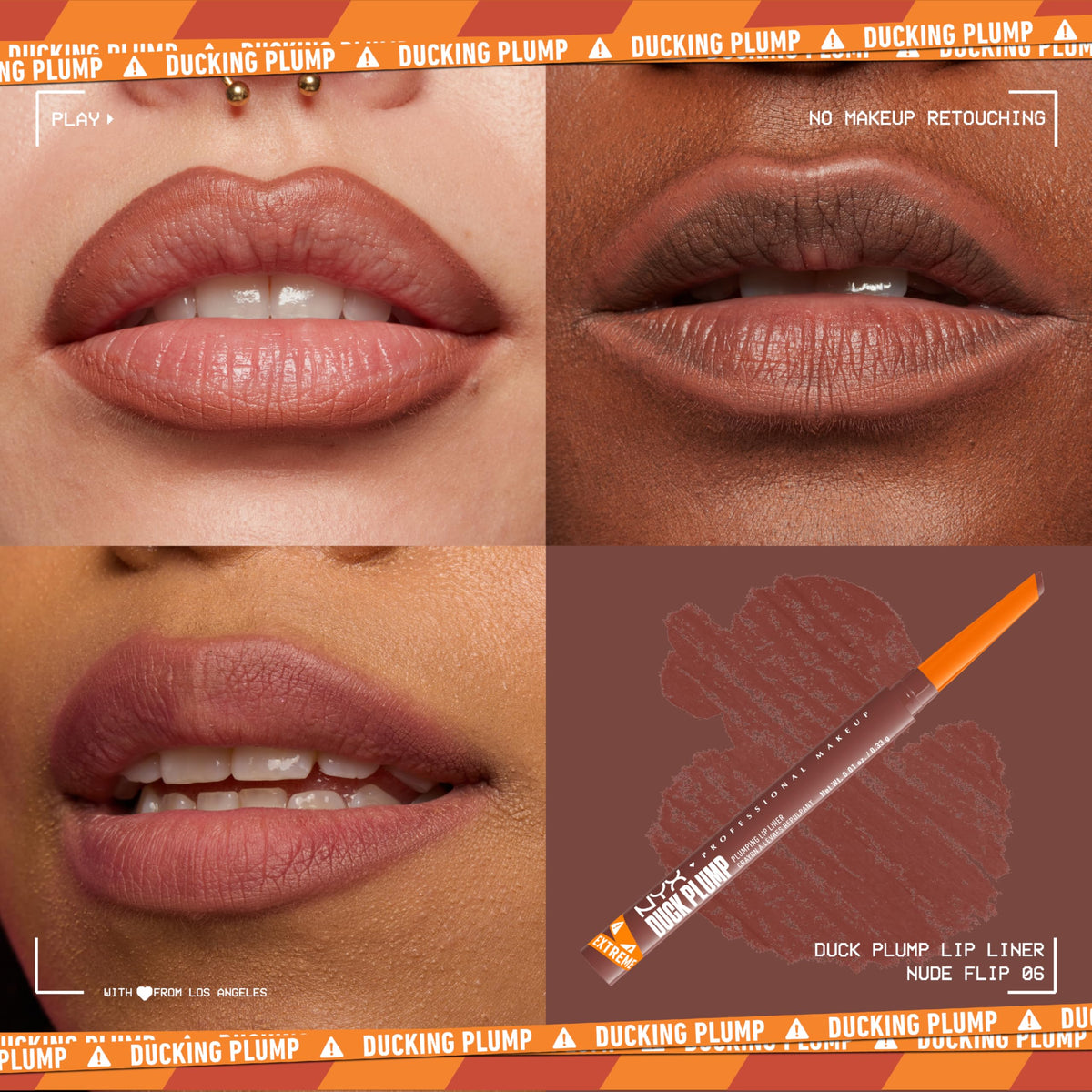 NYX Duck Plump dual-edged tip closeup for precise application
