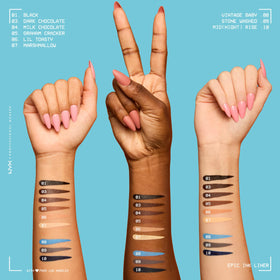 NYX PROFESSIONAL MAKEUP cap and pen body detail highlighting ergonomic control