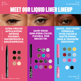 NYX Epic Ink Liner removal demonstration showing gentle, effective cleansing