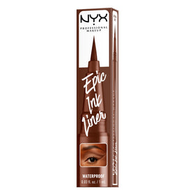 NYX PROFESSIONAL MAKEUP pen held in hand showing size and travel-friendly benefit
