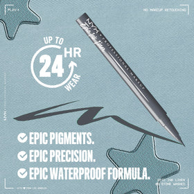 NYX PROFESSIONAL MAKEUP Epic Ink Liner felt tip close-up revealing precise control