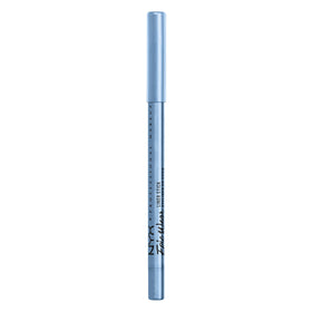 NYX PROFESSIONAL MAKEUP model applying Chill Blue liner for bold look