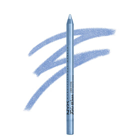 NYX PROFESSIONAL MAKEUP front packaging showing Chill Blue liner benefits