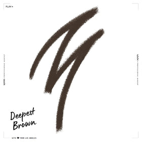 NYX PROFESSIONAL MAKEUP deepest brown swatch on skin demonstrating rich payoff and blendability