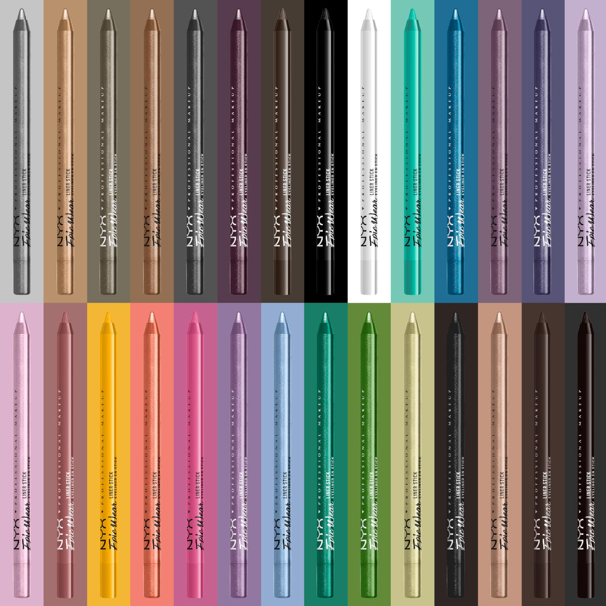 NYX PROFESSIONAL MAKEUP close-up of pencil tip highlighting creamy texture and precise line