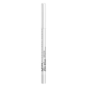 NYX PROFESSIONAL MAKEUP Pure White liner applied on eye demonstrating brightening effect