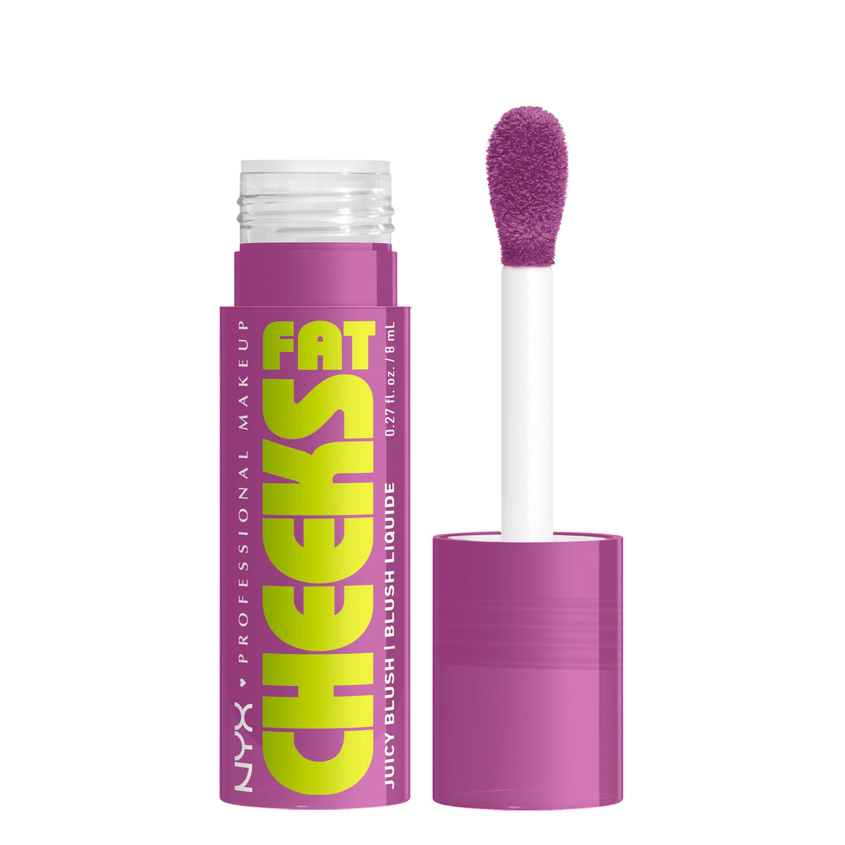 NYX PROFESSIONAL MAKEUP front packaging of Fat Cheeks for clear shade ID and shelf appeal
