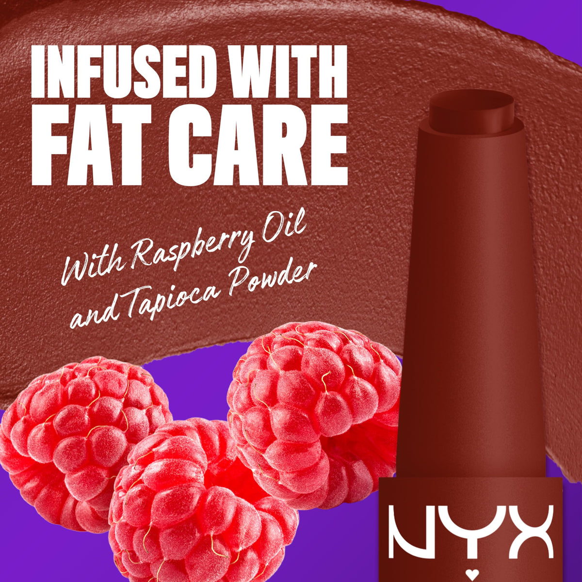 NYX PROFESSIONAL MAKEUP angled lipstick with cap off showing twist crayon convenience