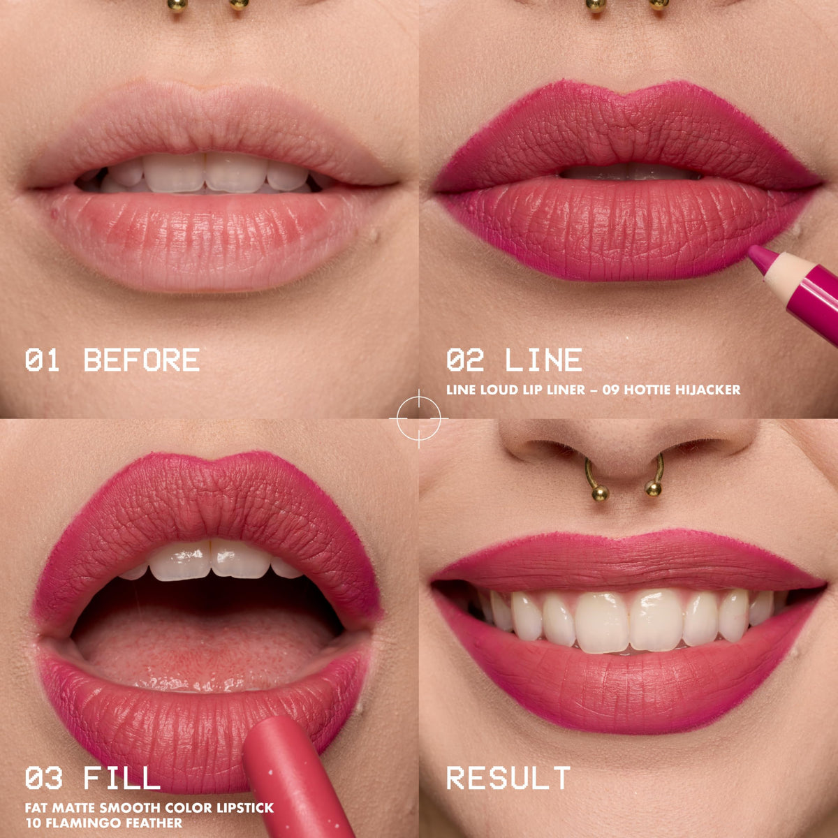 NYX PROFESSIONAL MAKEUP model wearing Pink Puff demonstrating comfortable matte look