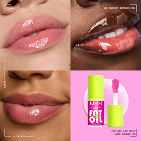 NYX Fat Oil applicator close-up displaying fat wand for even, quick application