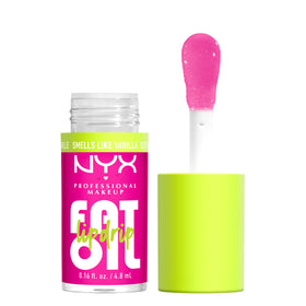NYX Fat Oil Lip Drip front packaging showing shade Suga Baddie and benefits