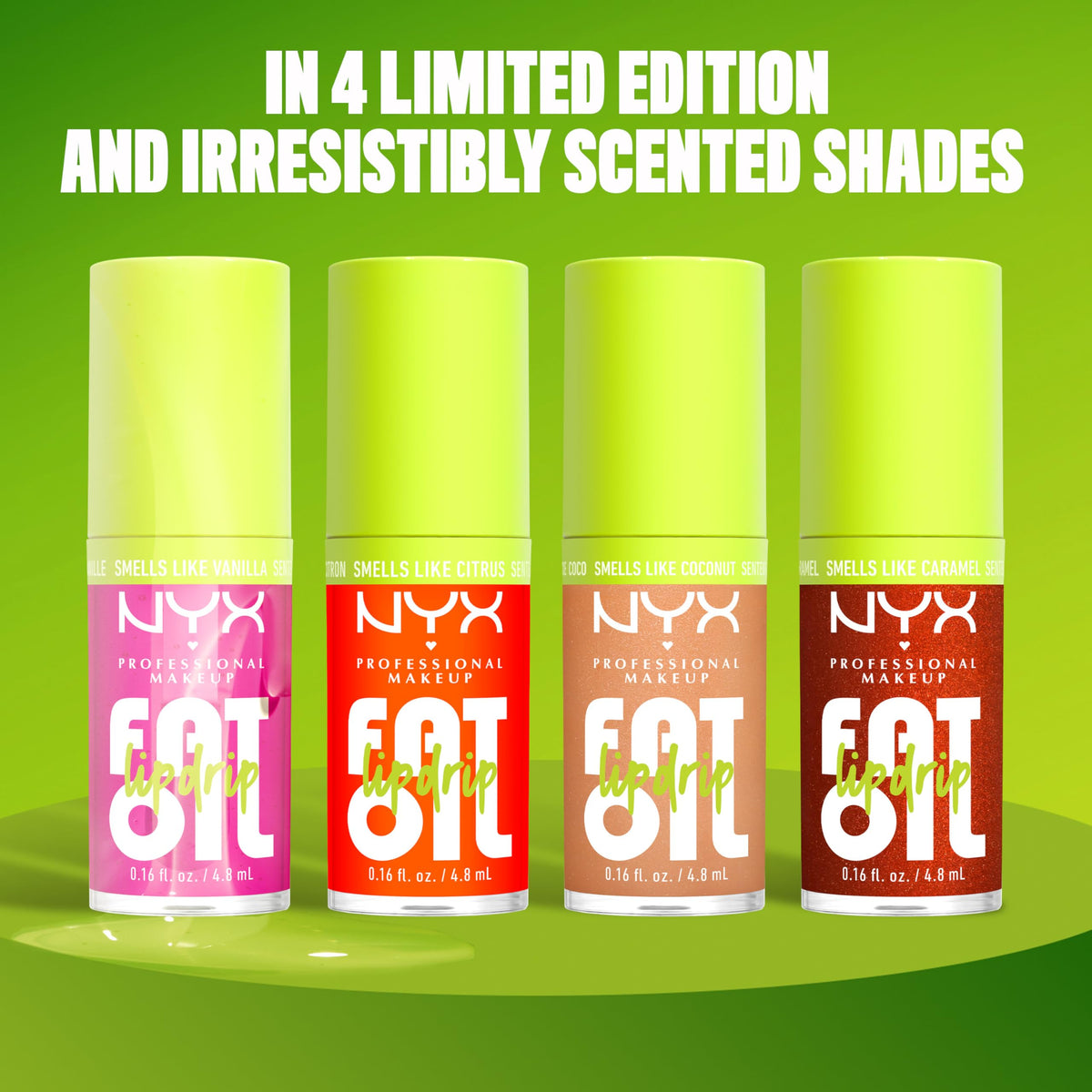 NYX Fat Oil ingredients shot with cloudberry and raspberry oils for hydration