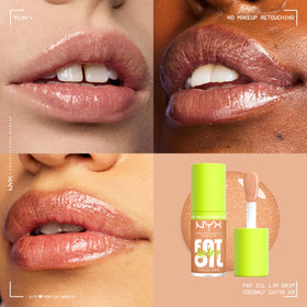 NYX PROFESSIONAL MAKEUP fat applicator close-up demonstrating precise one-swipe coverage