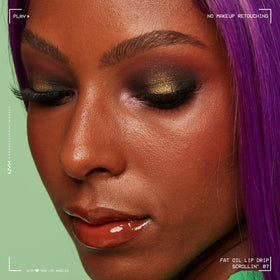 NYX PROFESSIONAL MAKEUP before and after lips illustrating improved shine and hydration