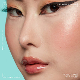 NYX PROFESSIONAL MAKEUP texture swatch on skin showing sheer berry tint and hydration