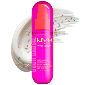 NYX PROFESSIONAL MAKEUP product front packaging shows bottle and logo for quick ID and appeal