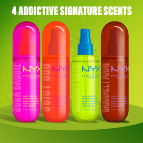 NYX PROFESSIONAL MAKEUP fine mist texture visible to show lightweight, even coverage