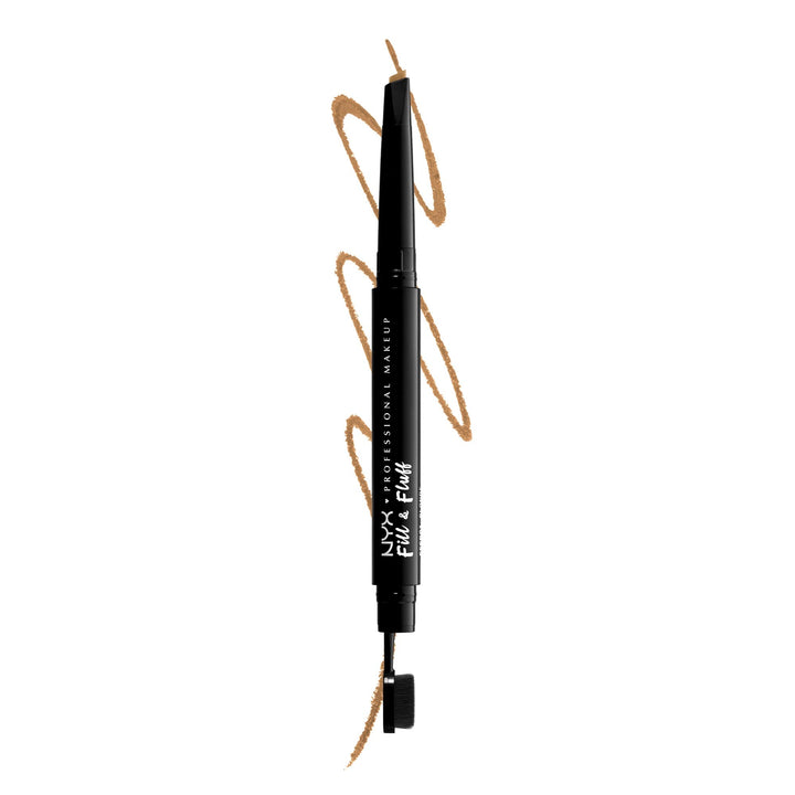NYX PROFESSIONAL MAKEUP front packaging showing dual-ended pomade pencil benefit of all-in-one tool