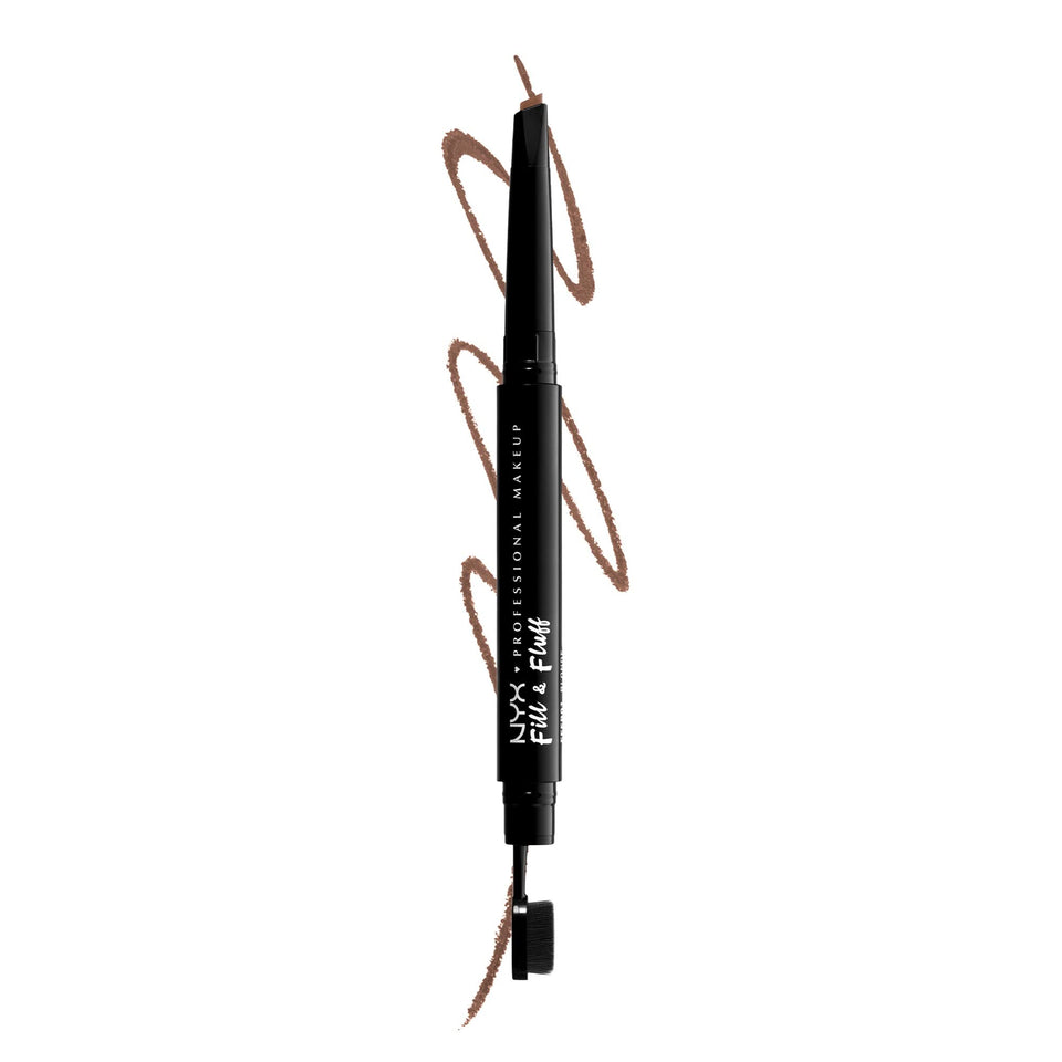 NYX PROFESSIONAL MAKEUP front view of dual-ended pencil showing compact convenience