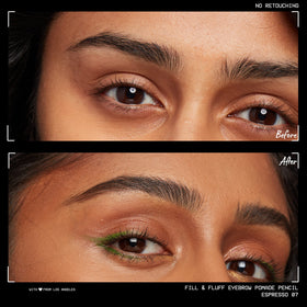 NYX PROFESSIONAL MAKEUP swatch of Espresso texture on skin illustrating smooth matte pigmentation