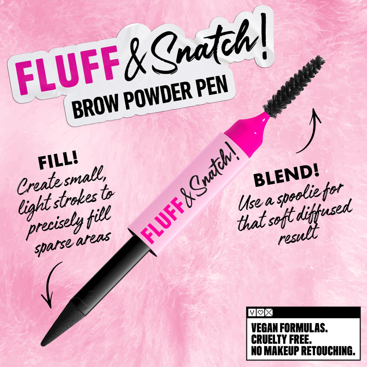 NYX PROFESSIONAL MAKEUP demonstrating tail-to-front application for natural brow shaping