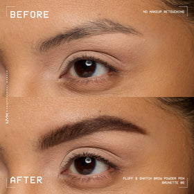 NYX PROFESSIONAL MAKEUP texture close-up highlighting cream-to-powder finish