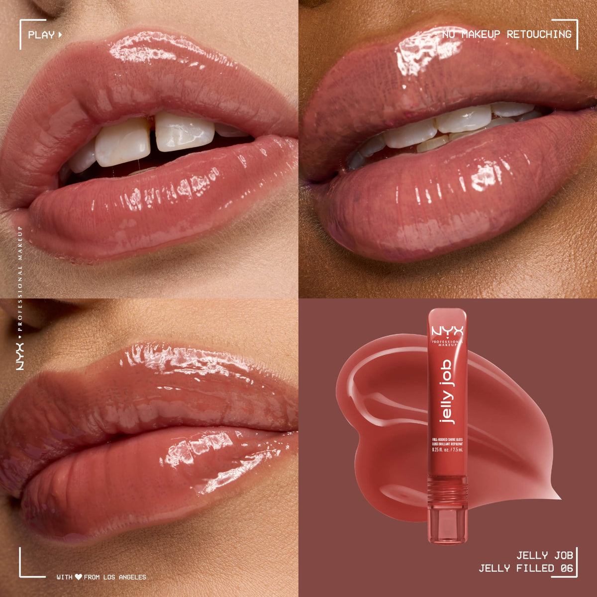 NYX PROFESSIONAL MAKEUP applicator close-up for precise, smooth application