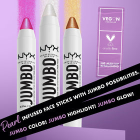 NYX PROFESSIONAL MAKEUP next to a makeup bag showing portability and on-the-go convenience