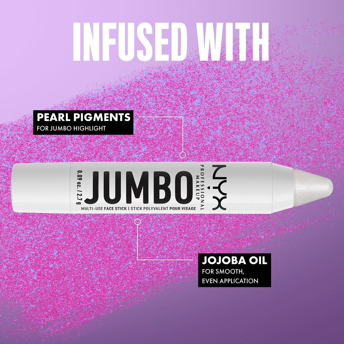 NYX PROFESSIONAL MAKEUP held in hand showing compact size and travel-friendly benefit