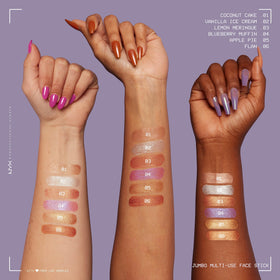 NYX PROFESSIONAL MAKEUP texture close-up highlighting creamy formula and seamless application